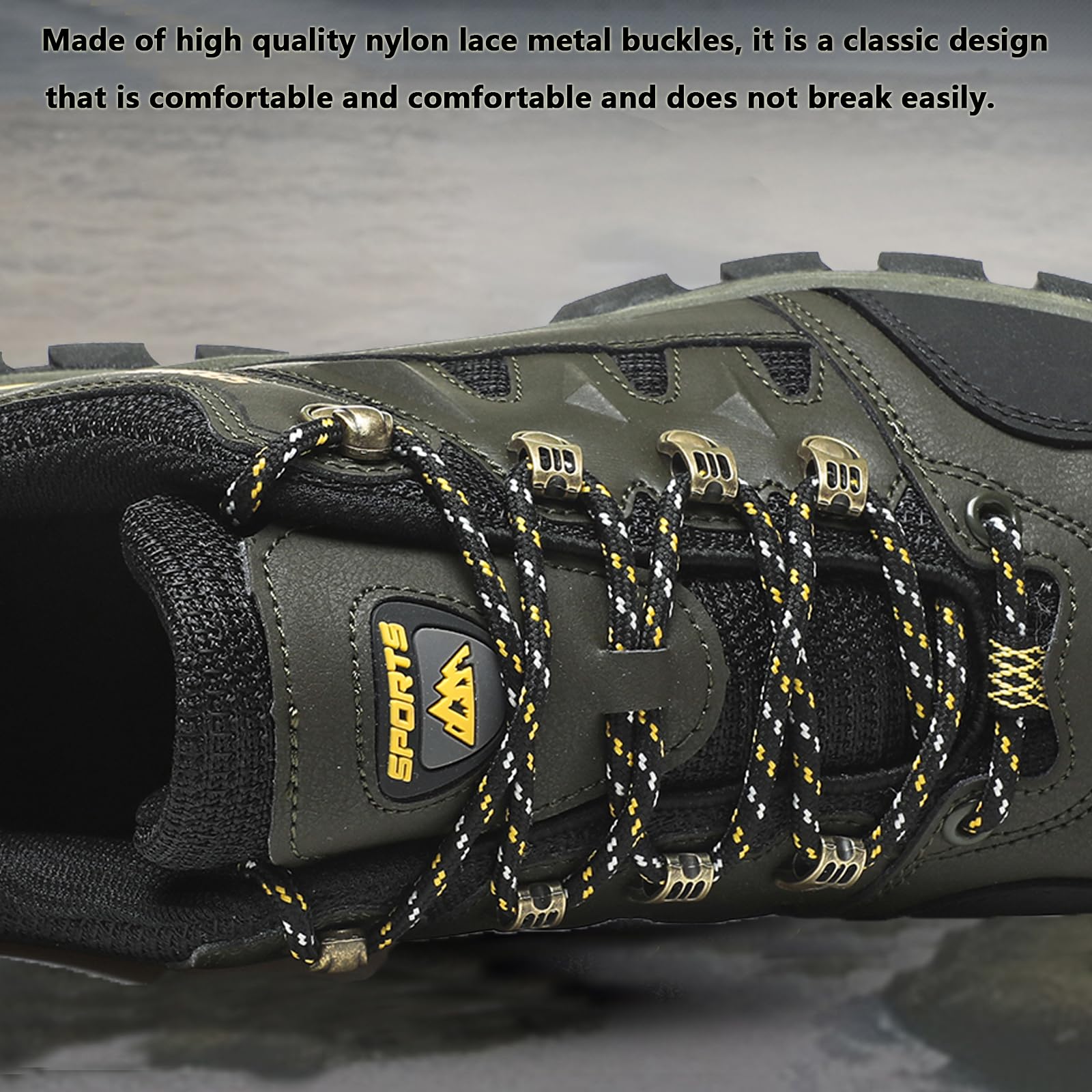 VTASQ Scarpe da Trekking Uomo Scarpe Montagna Antiscivolo Scarpe Escursionismo Ammortizzate Traspiranti Uomo Scarpe Ginnastica Camminata Stringate