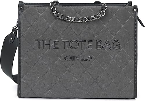 Miniatura 17 de Bolso de mano para mujer, bolsa satchel con asa superior y correa para el hombro Acolchado negro,NEGRO (BLACK-SUEDE),MARRÓN (BROWN-SUEDE),Acolchado