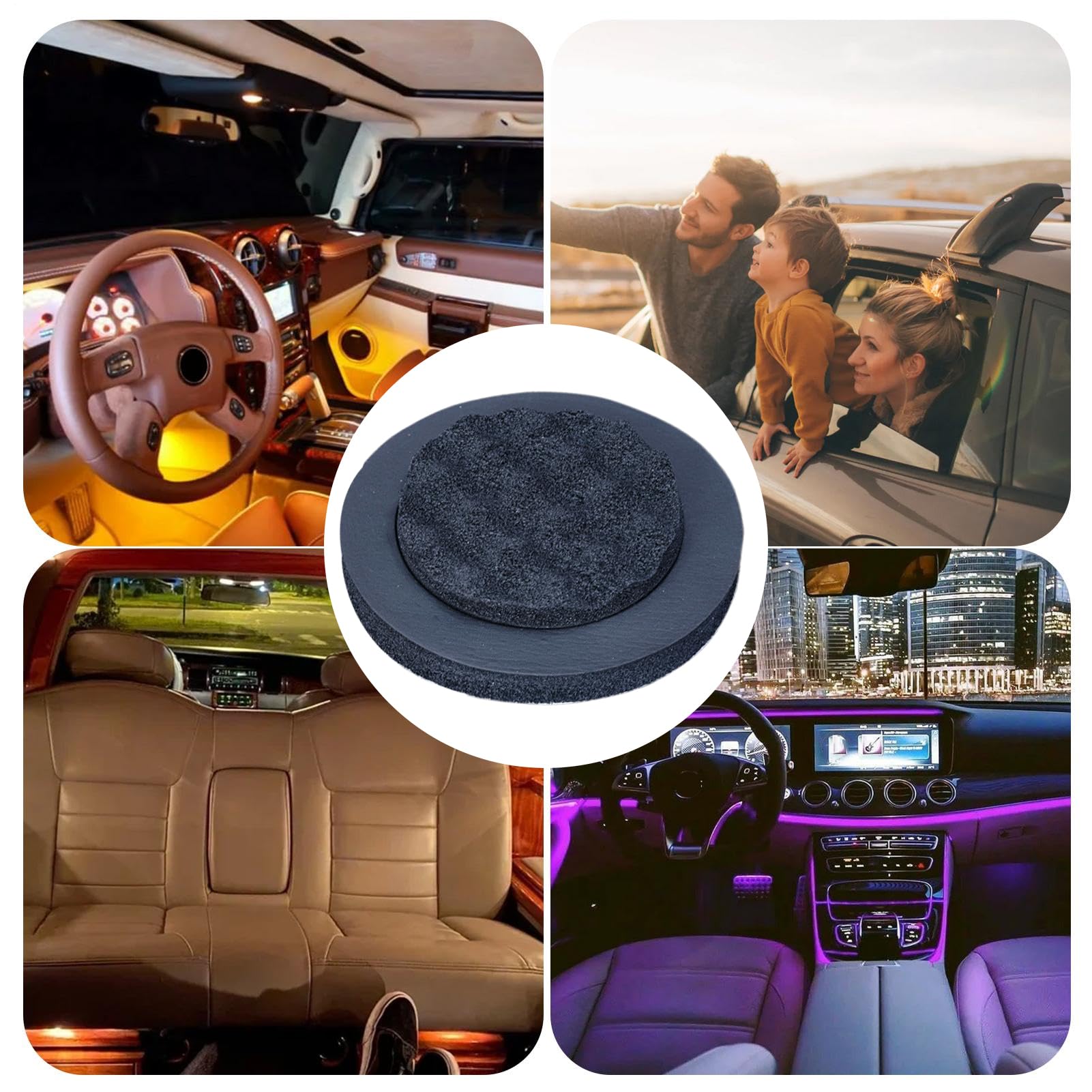 Nbbwwu Anello Isolante Acustico Per Auto A Più Strati Per Altoparlanti – Riduce Rumore E Migliora L'audio, Per SUV, Camion E Berline - 3