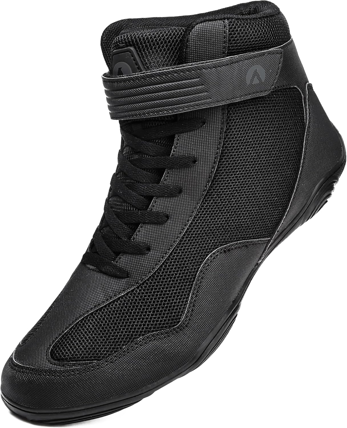 DimaiGlobal Men's Wrestling Shoe Fitness Sneaker Boxing Shoes Zero Drop Sole High Top Fighting Shoes Taekwondo Karate Martial Arts Training Shoes