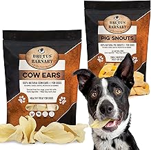 BRUTUS & BARNABY 12 Cow Ears + 10 Pig Snouts