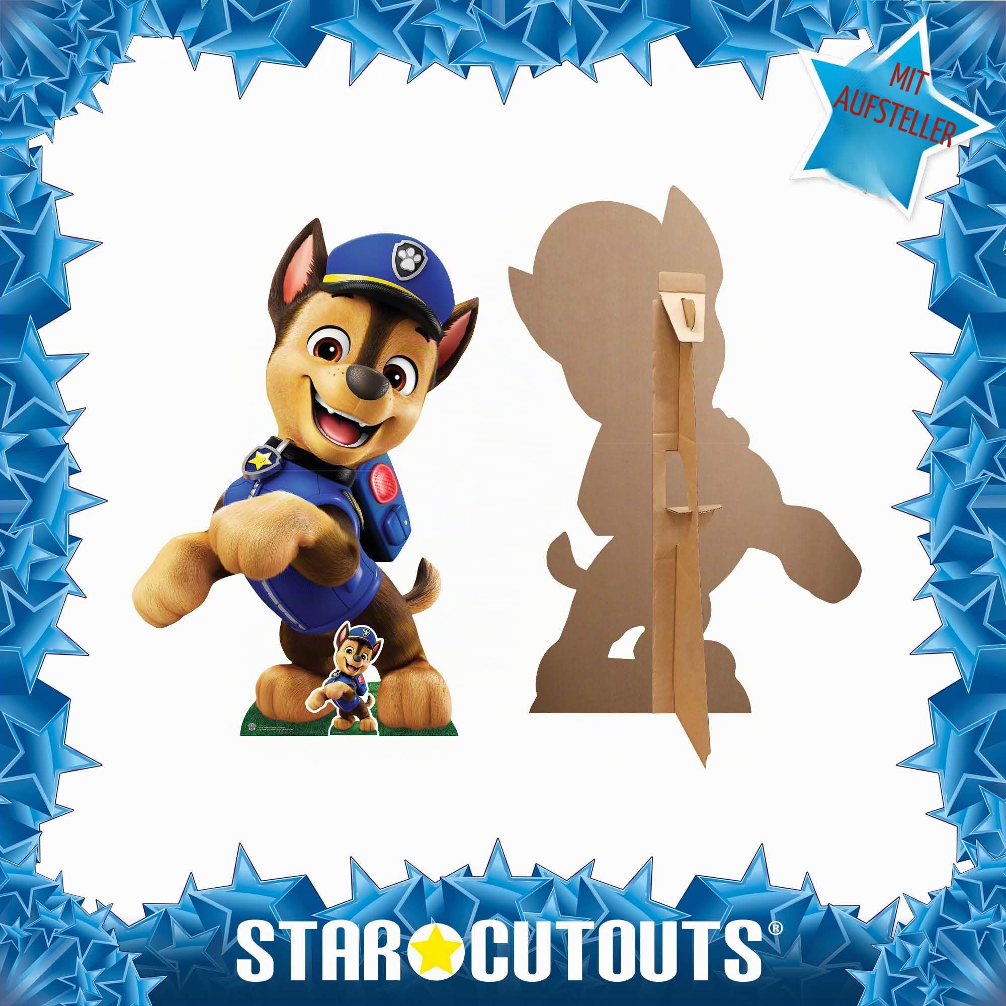 Star Cutouts SC4605 Paw Patrol Chase Police Puppy Pappaufsteller Höhe 133 cm – ideal für Paw Patrol Thema, Partys, Geburtstage & Fans, Raumdekorationen und Veranstaltungen