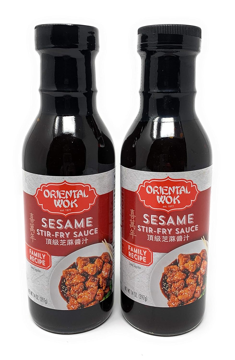 Oriental Wok Gourmet Sesame StirFry Sauce 14 Oz (Pack of 2) Grocery & Gourmet Food