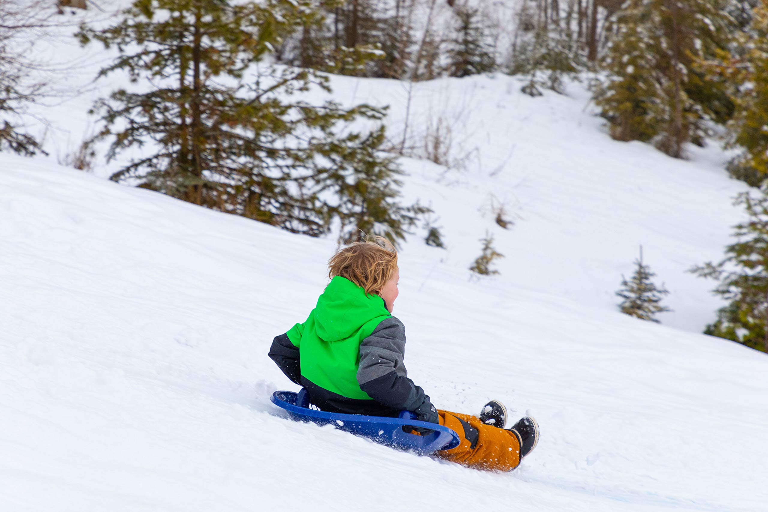 Amazon.com : Lucky Bums Plastic Saucer Snow Sled, Blue, 25 inch diameter : Snow  Sleds : Sports & Outdoors