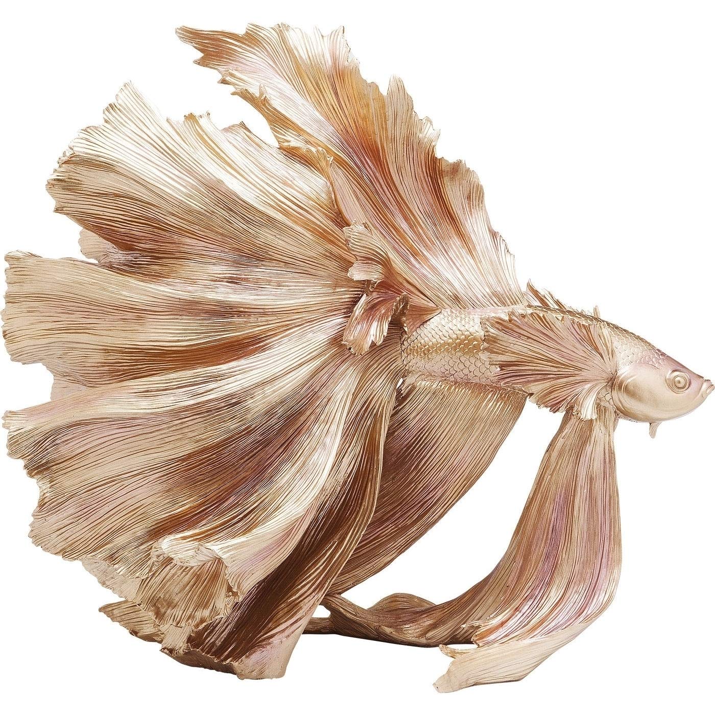 Kare Design Betta Fish Deco Figurine, Gold, 57.3 x 63.4 x 33.7 cm
