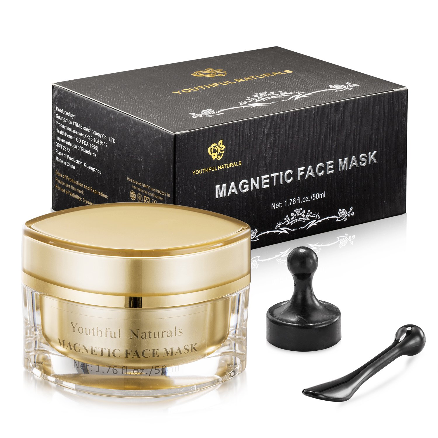 Magnetic Face Mask Mineral-Rich Sea Mud Mask Clean Pore Moisturize Skin-1.76 fl.oz