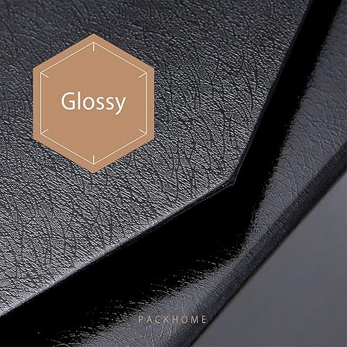 Miniatura 4 de PACKHOME Caja de regalo grande con tapa de 13.5 x 9 x 4.1 pulgadas, resistente caja de regalo plegable con cierre magnético (negro brillante,