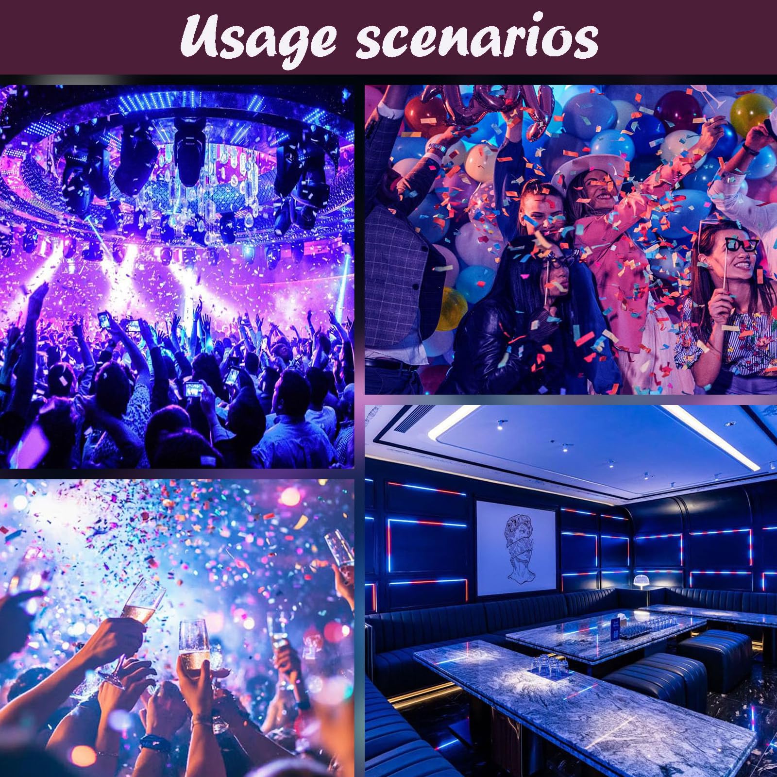Letrero LED VIP For Botellas Con Cambio De Color Tablero De Letras Personalizable Con Letras Intercambiables For Fiestas En Discotecas Bares Y Clubes
