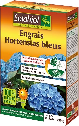 SOHBY750 Engrais Hortensias Floraison0.750, Bleu SOLABIOL