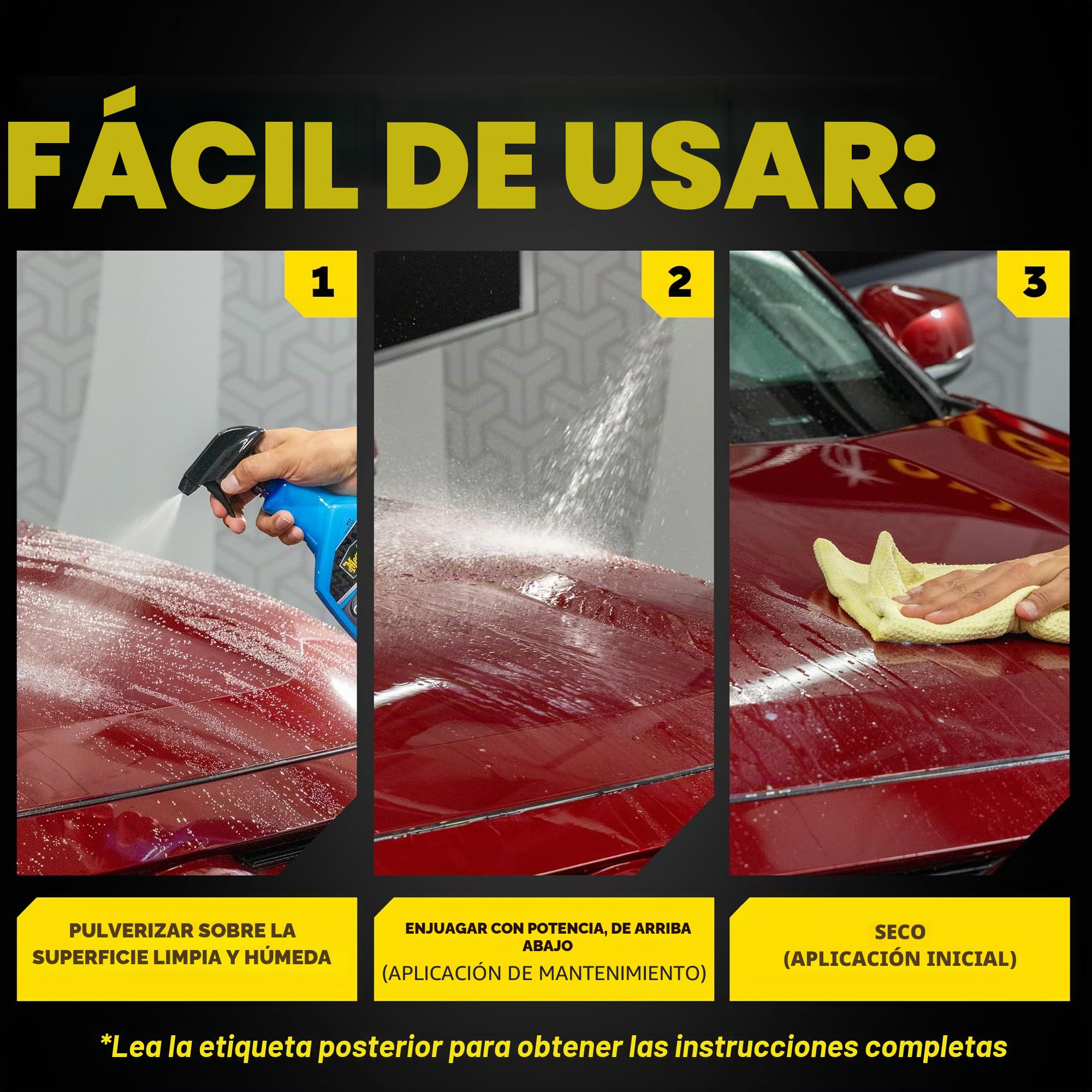 Meguiar's G190526 Hybrid Ceramic Wax - Cera Híbrida Cerámica en Spray, 768 ml.