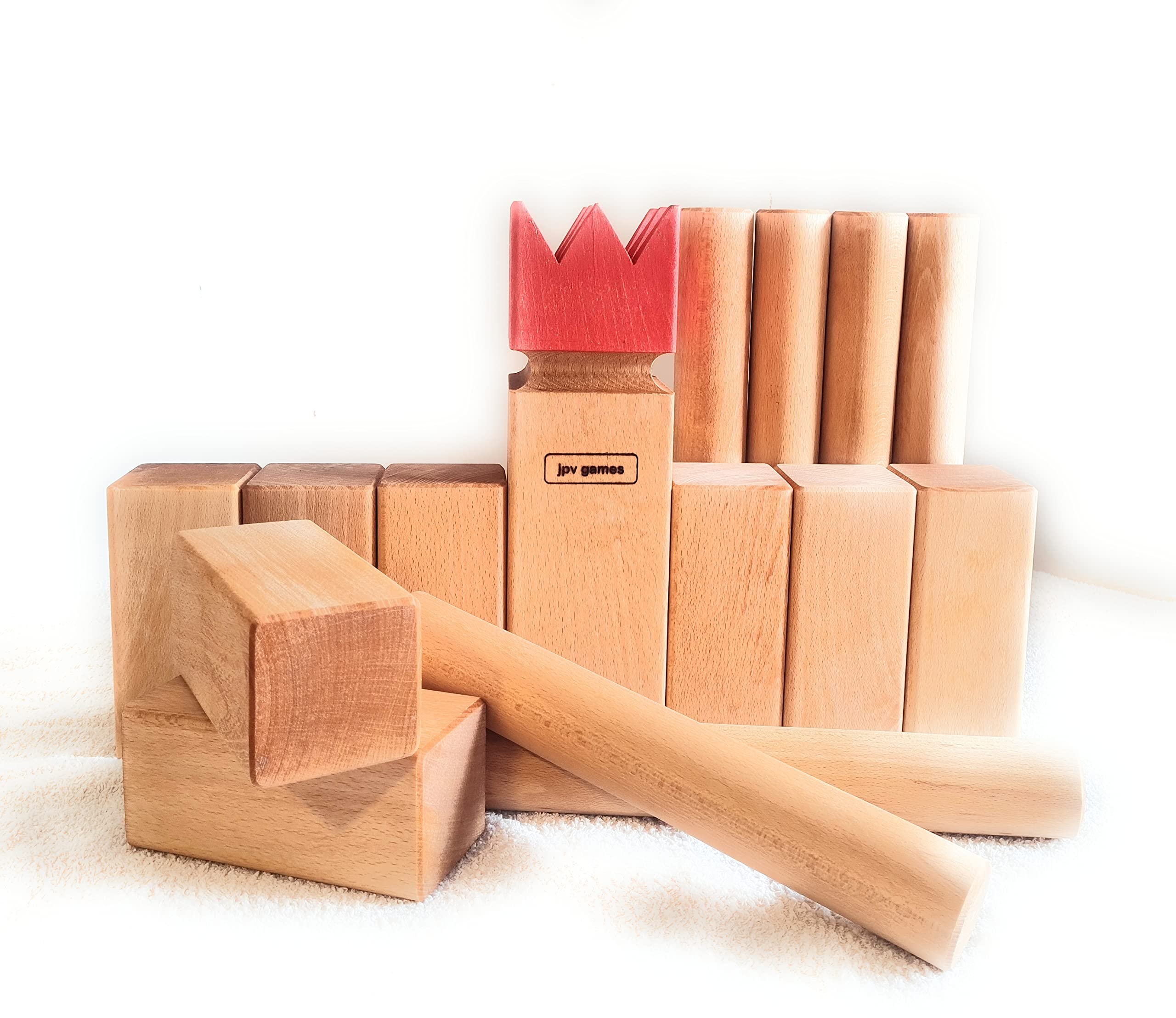Kubb Set Buche WM-Größe XXL