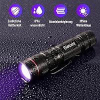 Eletorot UV LED Zseblámpa Fekete Fény Alumínium Házban 7