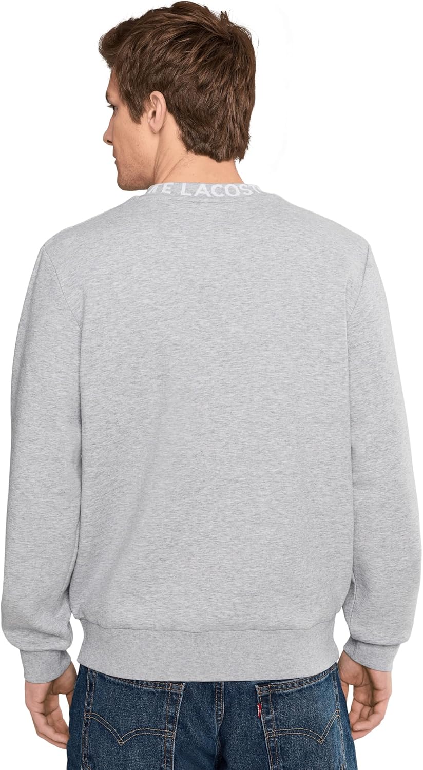 Lacoste mens Jacquard Branded Jersey Sweatshirt - Image 4