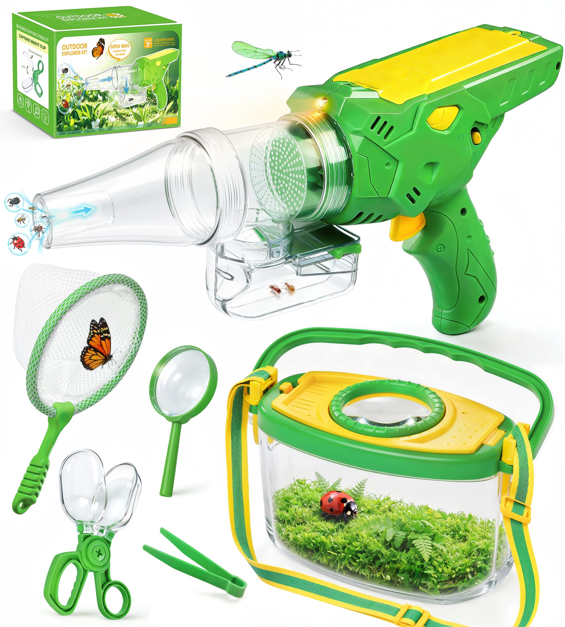 Amazon.com: HAIMST Bug Catcher for Kids, Bug Vacuum Catching Kit