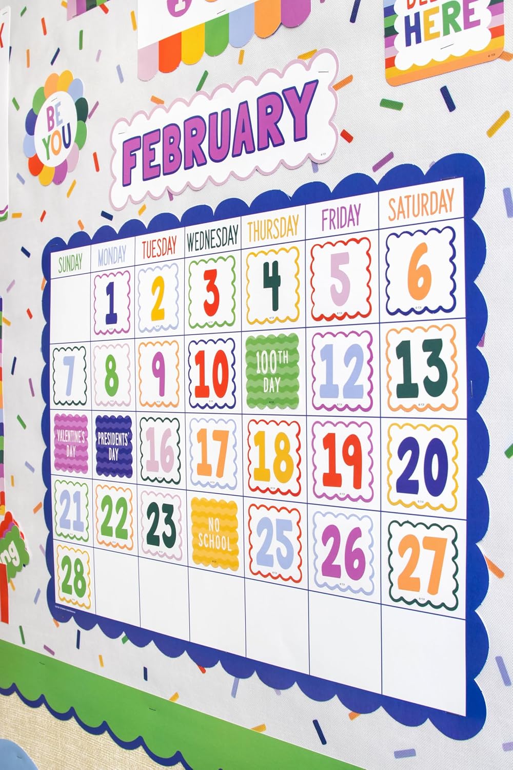 Teacher Created Resources Color Crush Calendar Bulletin Board (TCR9361)