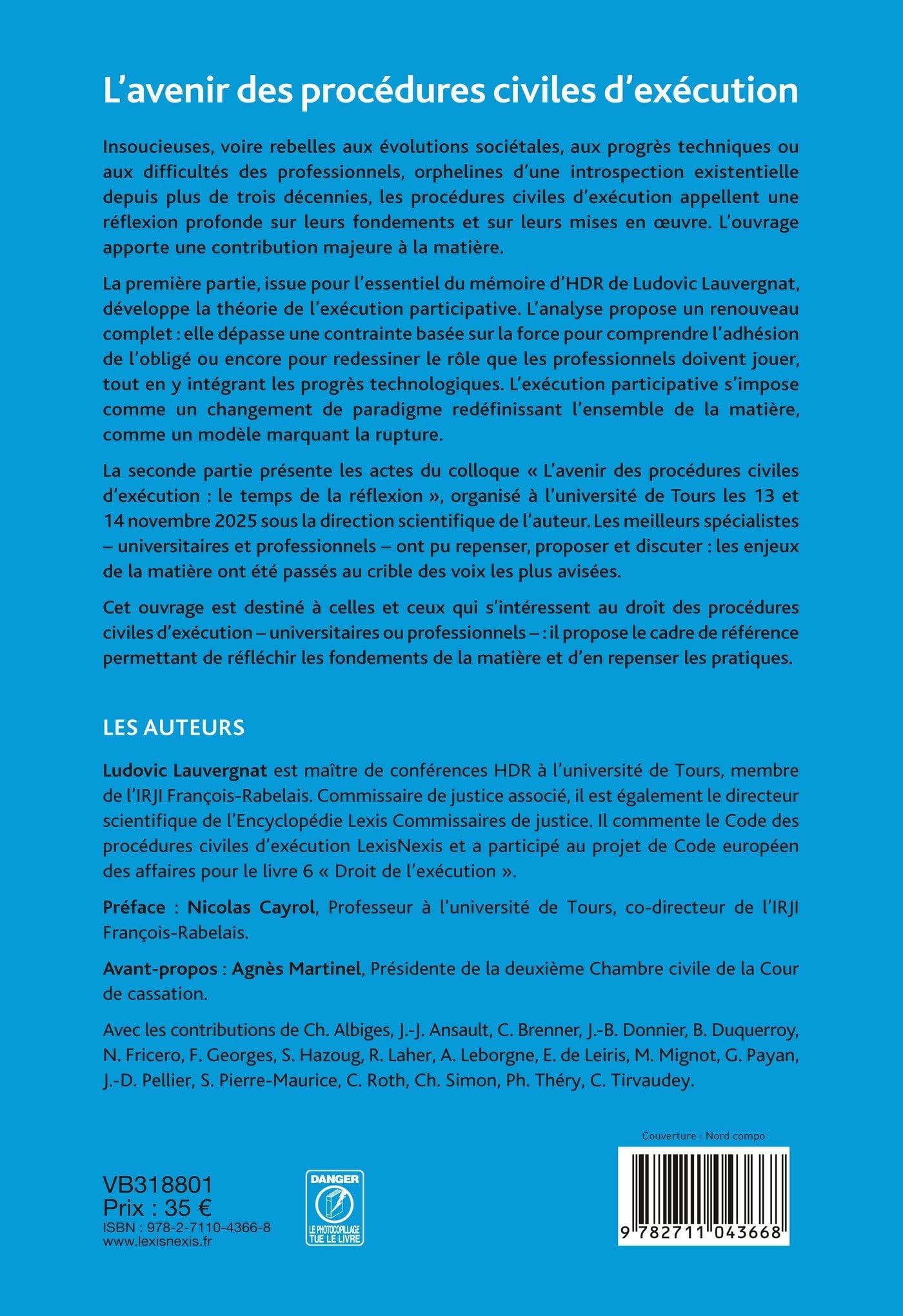 L'avenir des procédures civiles d'exécution