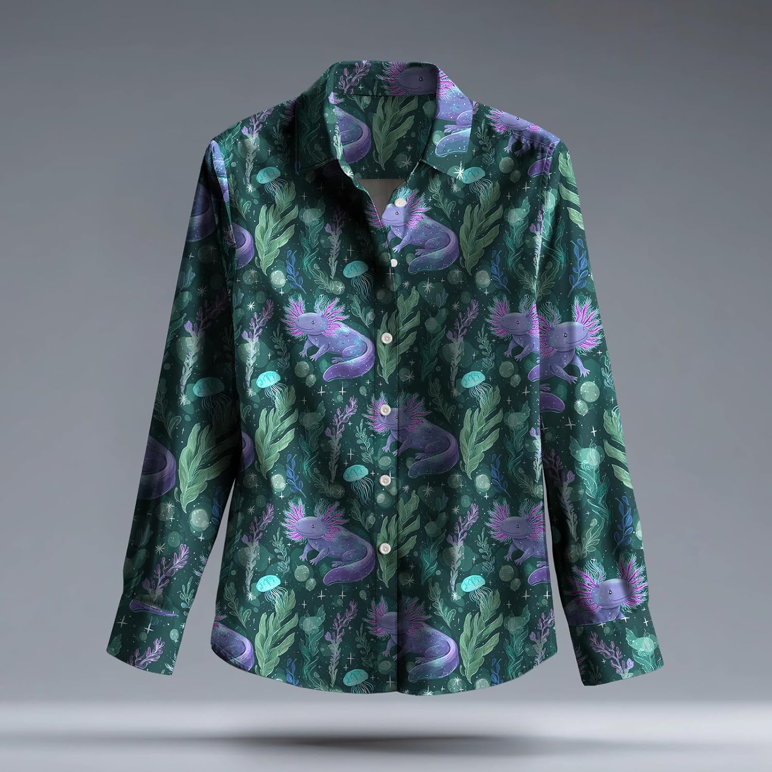 Elegant Button Up Shirts for Women Lightweight Boho Long Sleeve Button Shirts for Women Spring Fall Casual Wear - Image 2