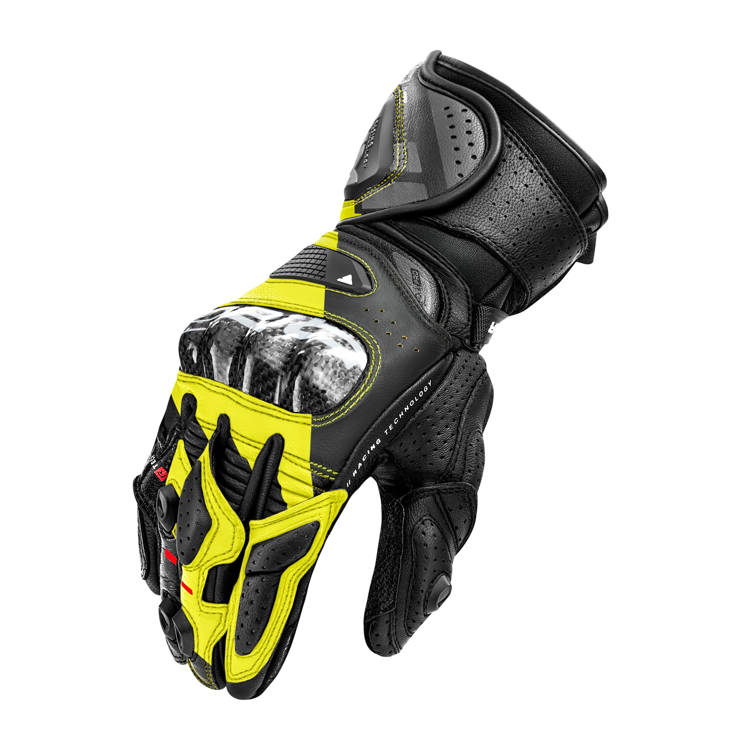 SHIMA RS-3 Motorcycle Gloves Men Women Leather Long Biker Armoured Protectors Moto Sliders Racing Powersports Motorsport