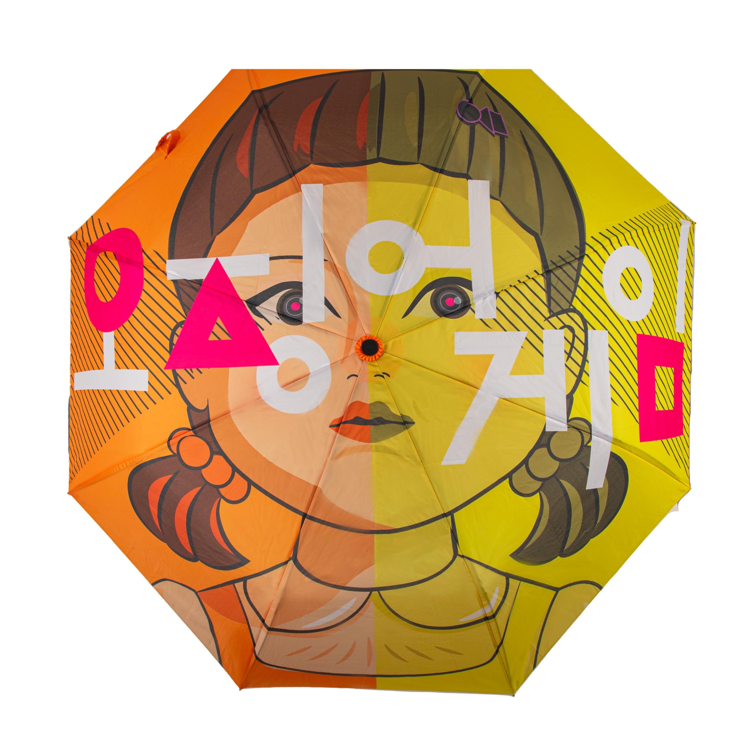 Acotis Jewellery Orange/Yellow/Red Squid Game Young-Hee Umbrella Cr2040
