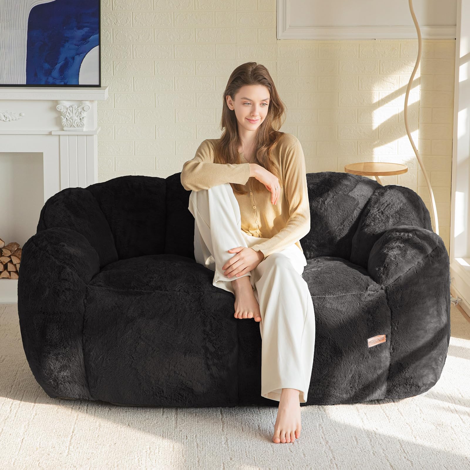 Photo 1 of MAXYOYO Bean Bag Chair for Adults, Floral Shaped Bean Bag Sofa
