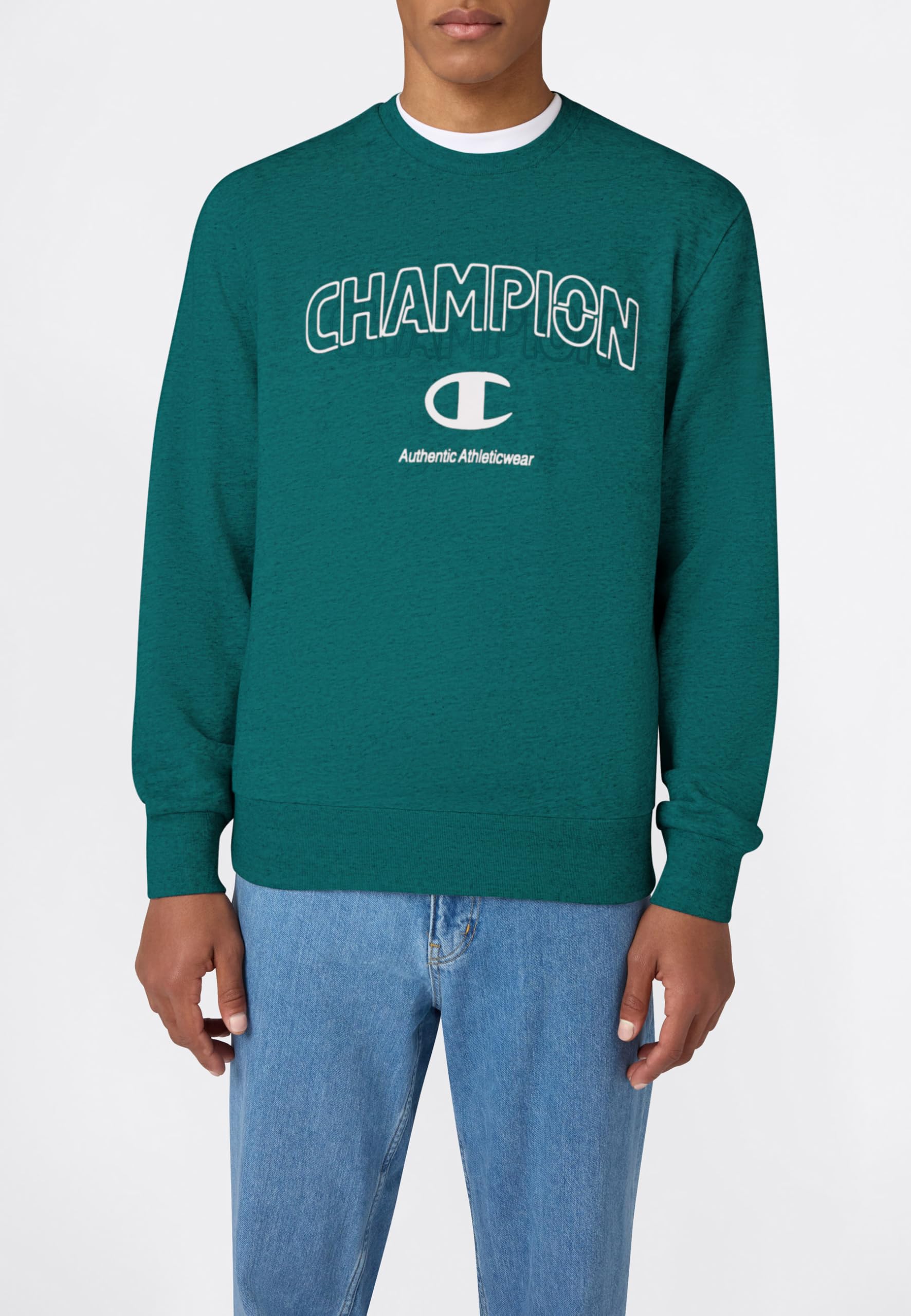 Champion Men-Graphic Crewneck Sweatshirt Maglia di Tuta Uomo