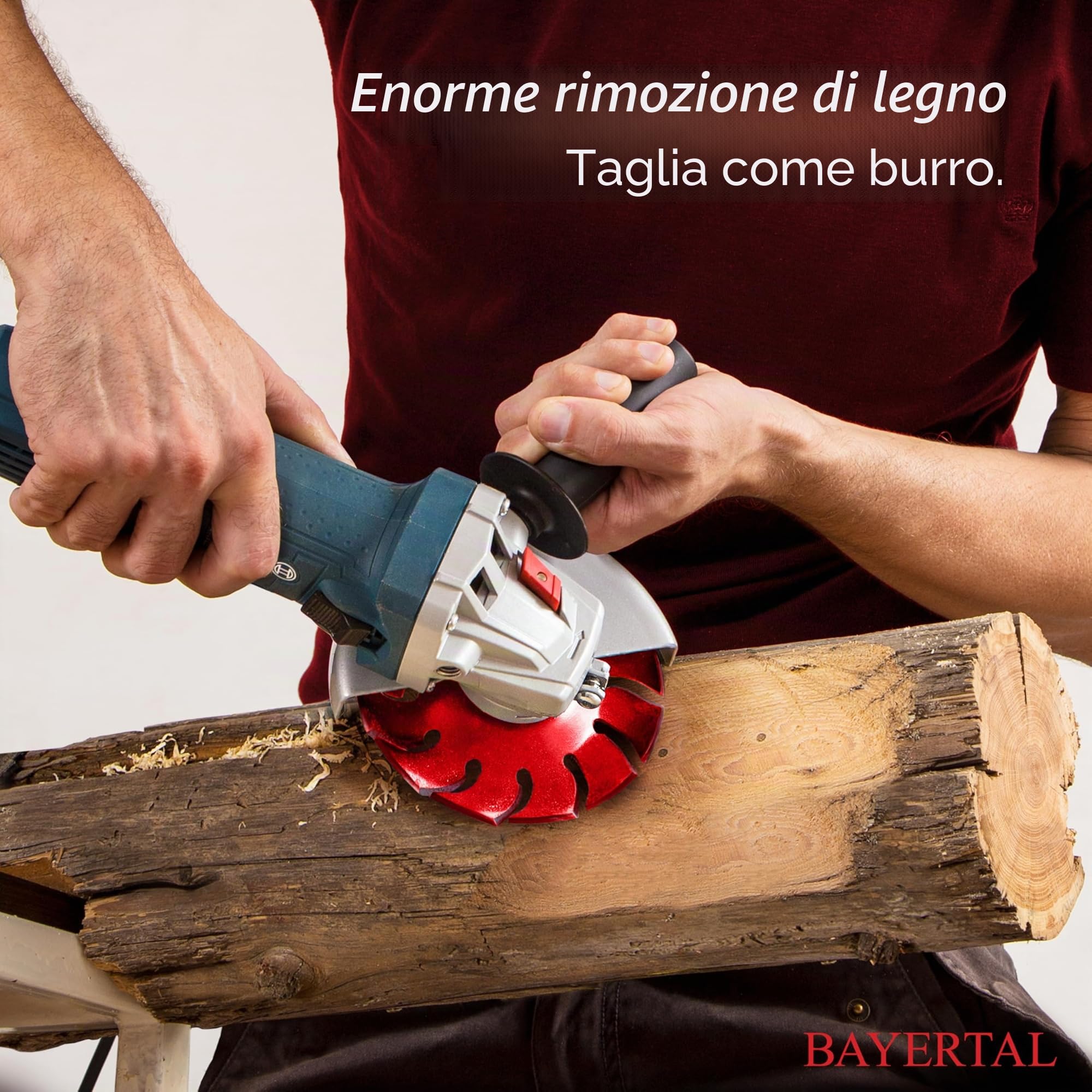 Disco per raspa 125 mm - per smerigliare il legno per smerigliatrice angolare | flex, disco per fresare, disco per smerigliare, fresa per legno per levigare e fresare velocemente