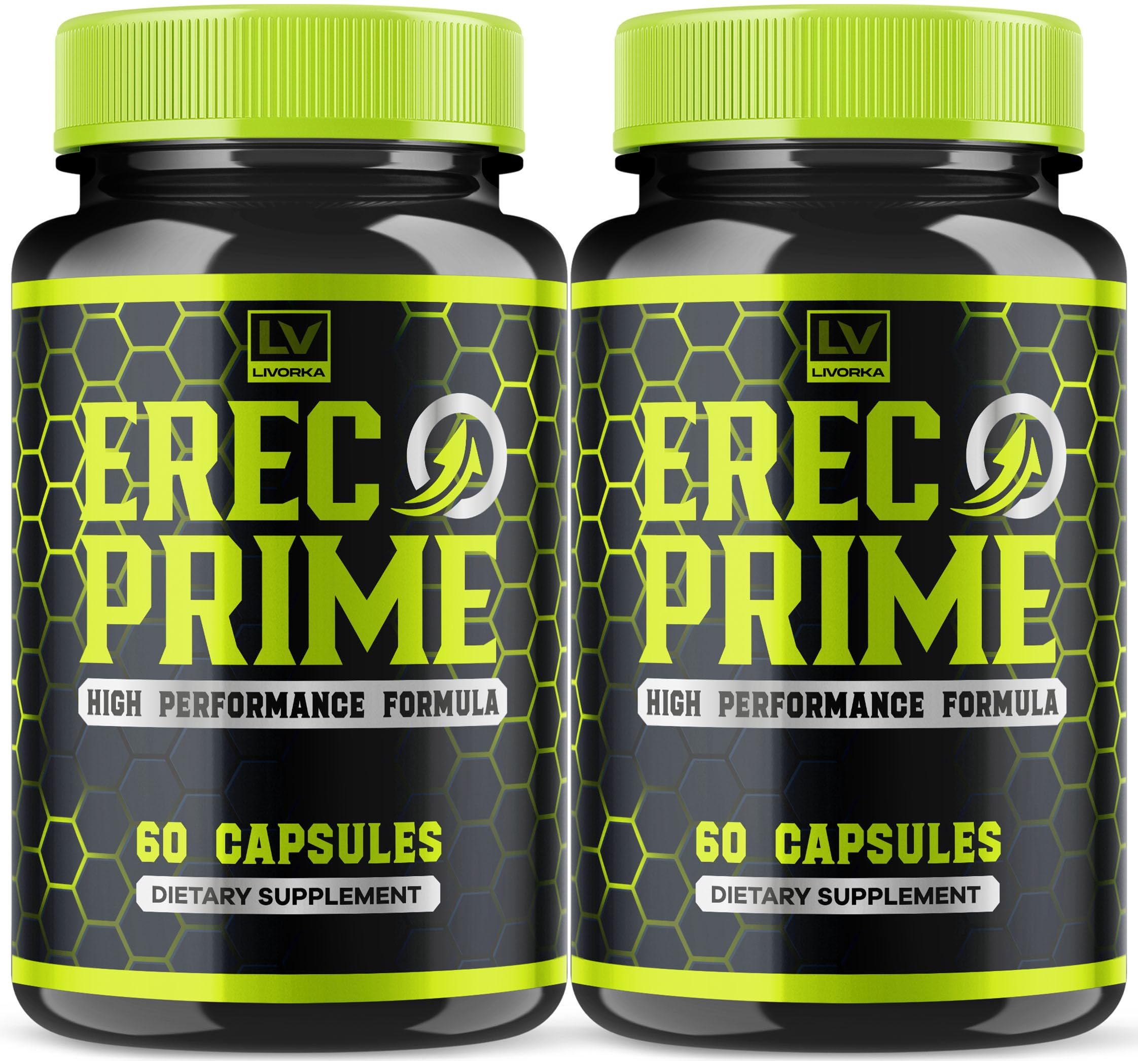 (2 Pack) ErecPrime Capsules, ErecPrime Advanced Support Formula Pills (120 Capsules)