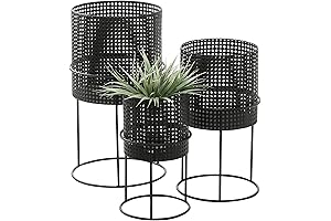 CosmoLiving by Cosmopolitan 3-Tiered Outdoor Planter with Stand