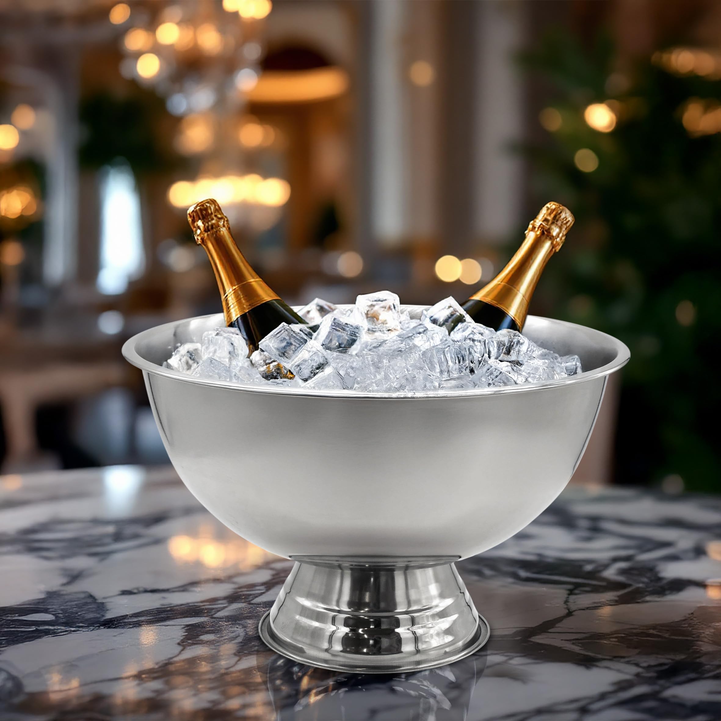 Spetebo Progettazione champagne in acciaio di acciaio ciotola Ø 40 cm