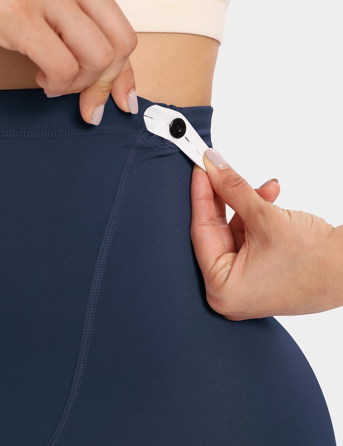 Buttergene 1 Pack Women's Maternity Leggings with Pockets Over The Belly Pregnancy Active Wear Workout Yoga Tights Pants - Image 5