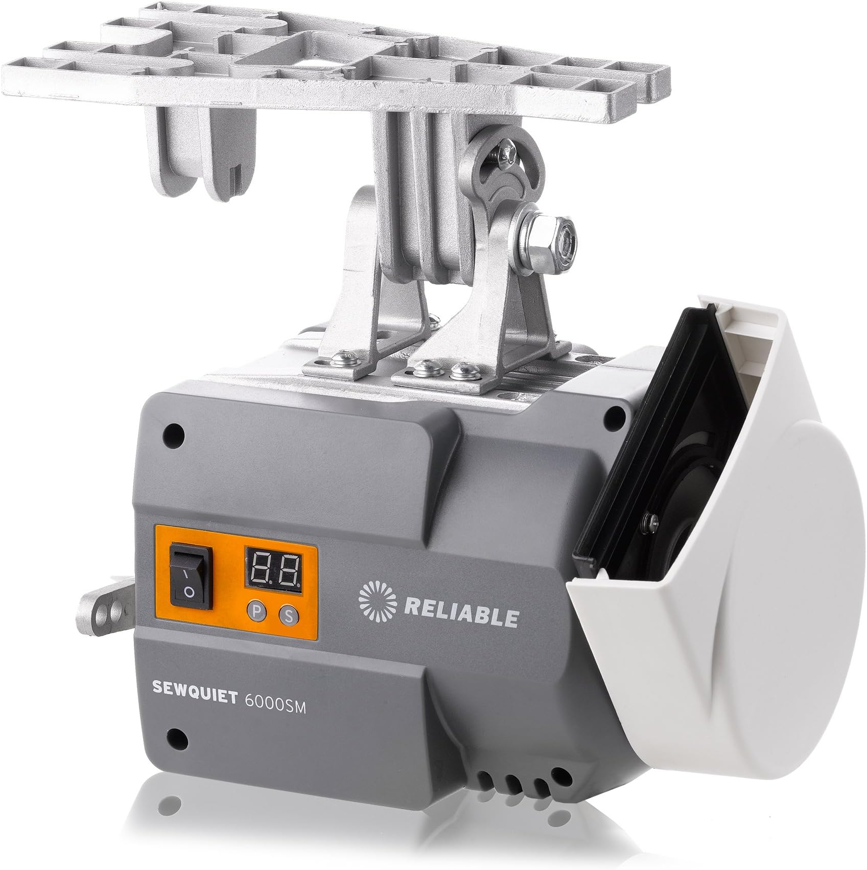 Reliable SewQuiet 6000SM Brushless 12 Coil DC 550W Servomotor with Digital Speed Control, 120V, Overload Protection, Clockwise & Counterclockwise Directions, Variable Speed Control, Belt Adjustment