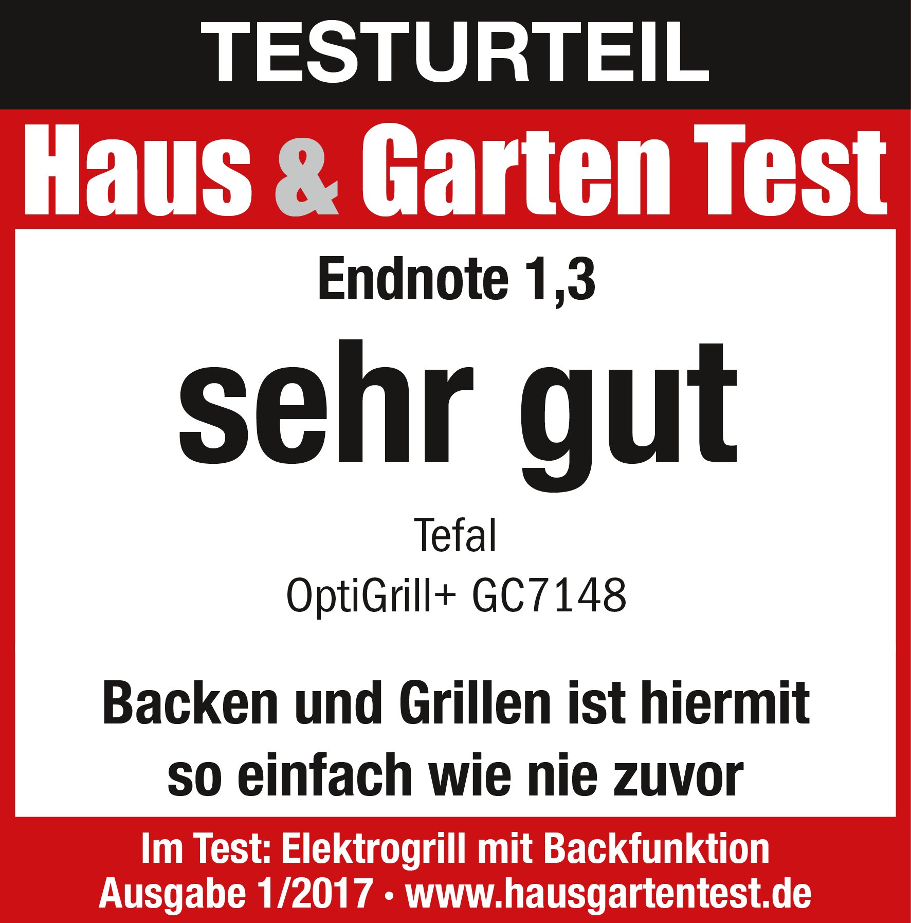 Tefal Grill (GC7148) OptiGrill+ black Schwarz (GC7148)