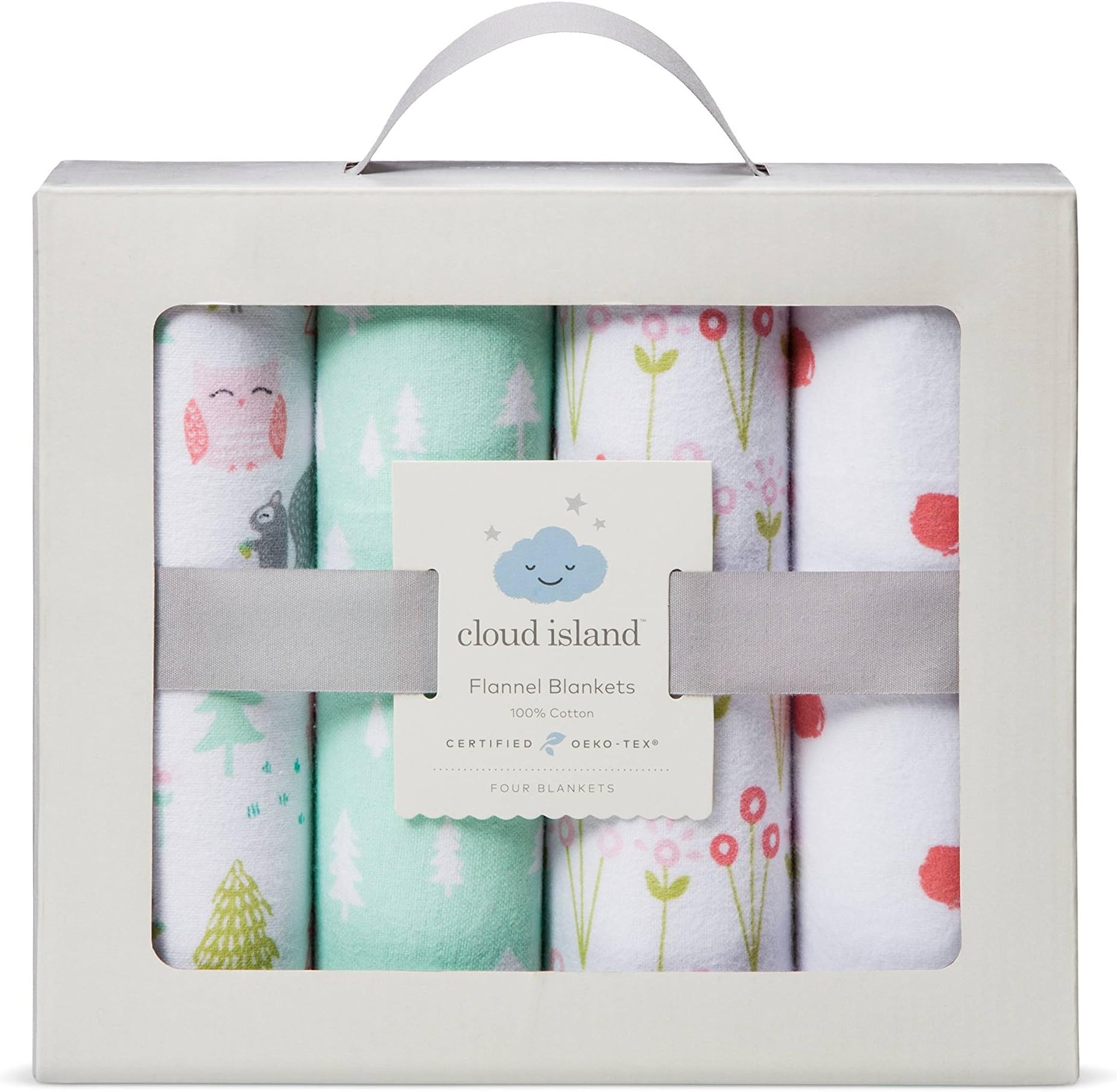 Cloud IslandFlannel Baby Blankets Forest Frolic 4pk -