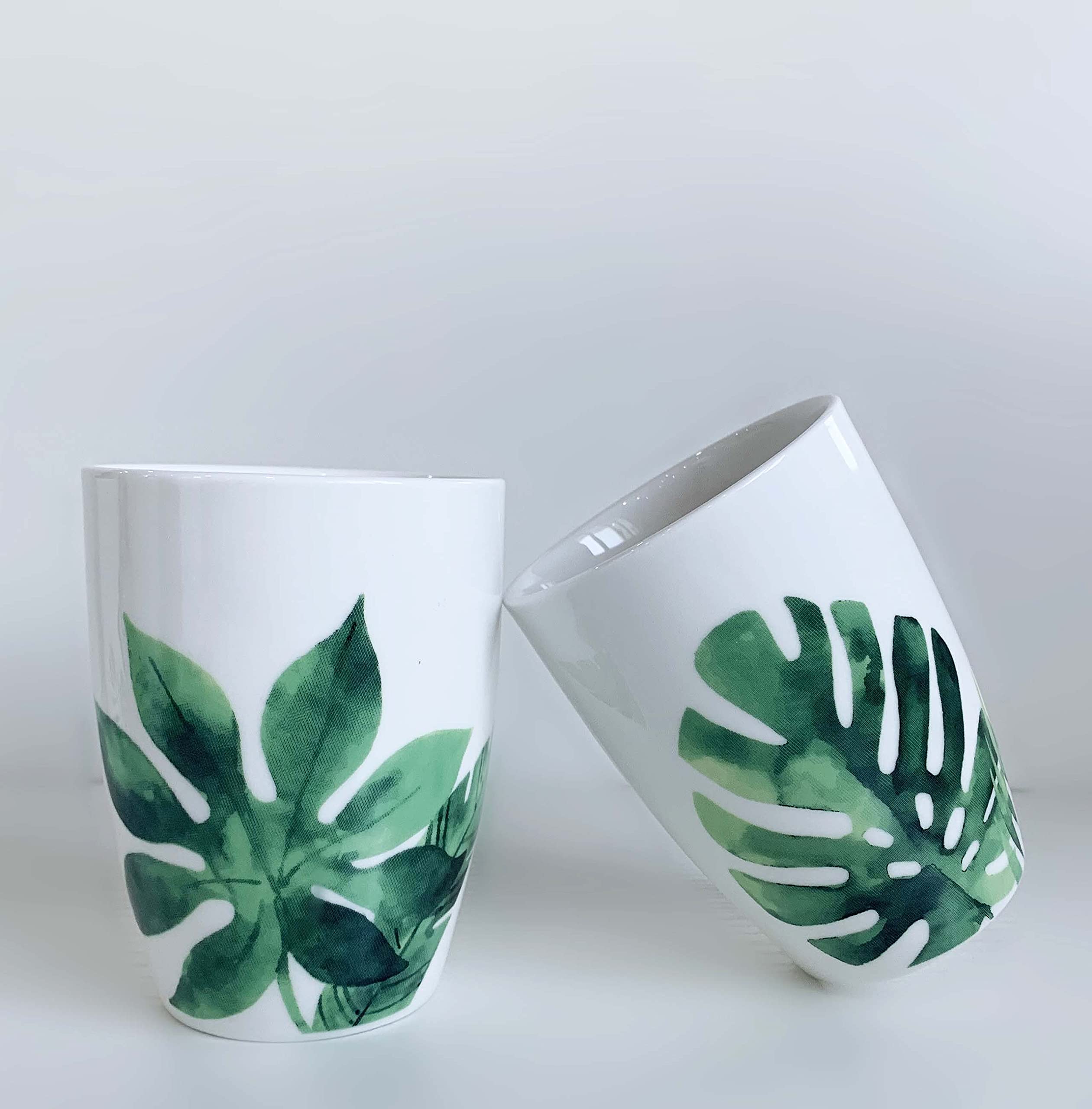 WOTZOV Set Di Accessori Da Bagno In Ceramica Alla Moda, Kit Di Decorazioni Per Accessori Da Bagno Squisiti Da 6 Pezzi, Incluso Dispenser Per Lozioni, Portaspazzolino, 2 Tazze - 9