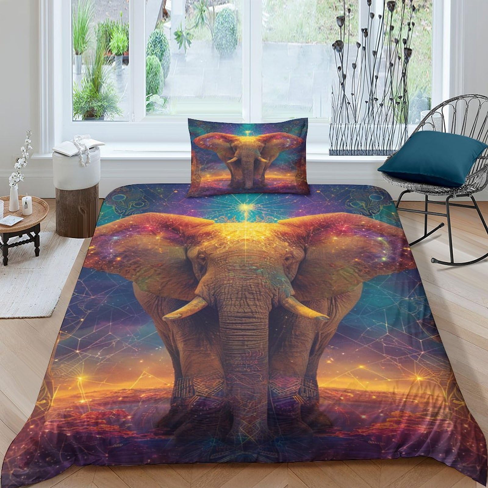 Parure de lit éléphant 3D pour réveiller l'imagination de votre enfant