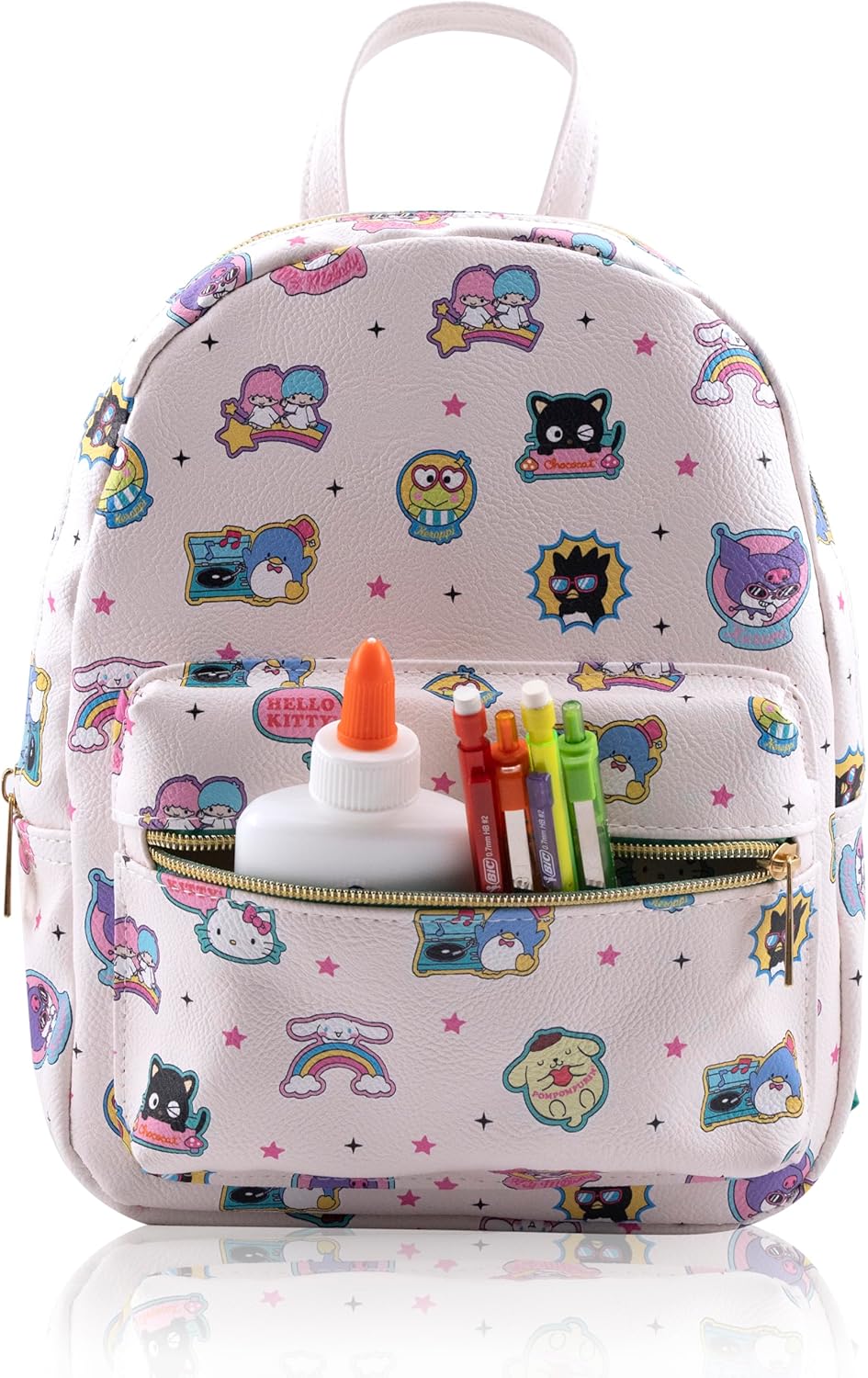 Fast Forward Sanrio Hello Kitty Backpack for Women, Men, Unisex | Cute PU Leather 10" Mini Backpack Purse | Hello Kitty Bag & Accessories - Image 7