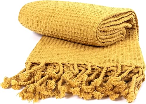 PÜSKÜL - Paquete de 4 toallas de playa turcas tipo gofre, de gran tamaño, finas, sin arena, de secado rápido, hechas a mano, suaves, 100% algodón