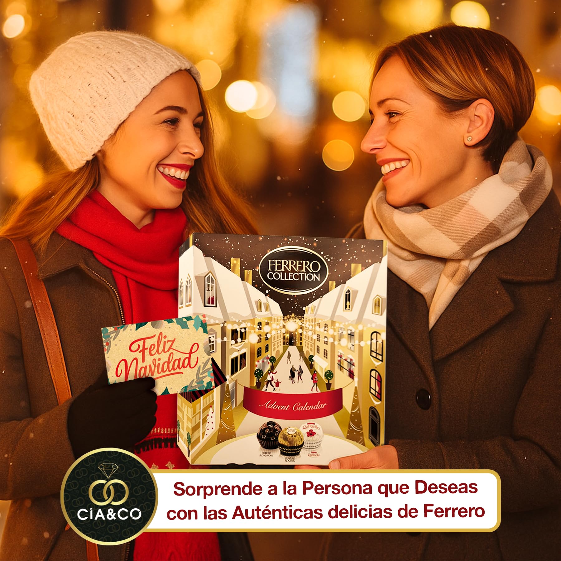 FERRERO COLLECTION Calendario de Adviento 2025 24 Bombones Gourmet 271 g Edición Premium Navideña