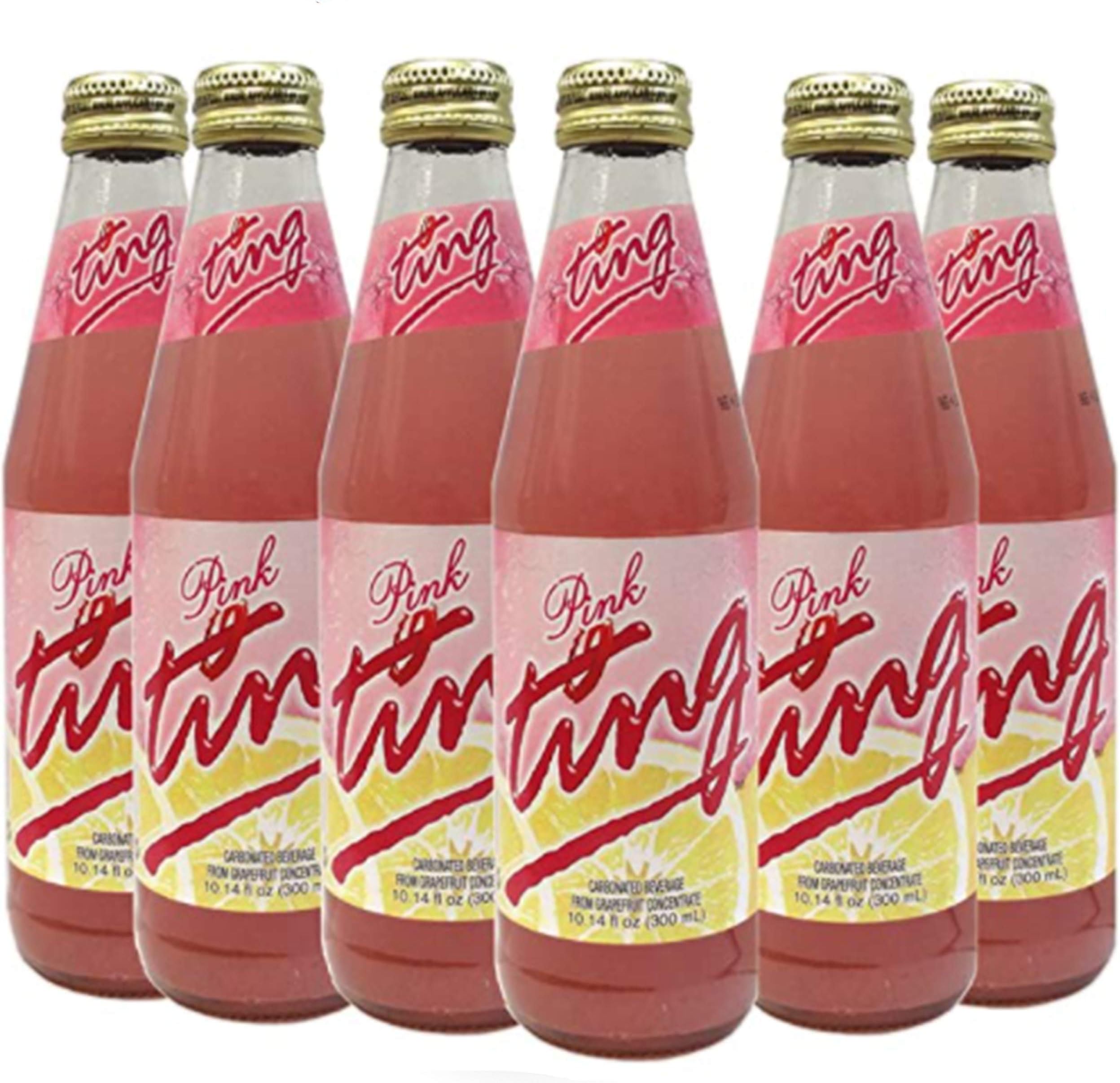 D&G Pink Ting Soda - 10.14 oz bottles - 6-pack