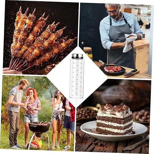 Miniatura 8 de FUNOMOCYA Dispensador de especias Contenedor de pimienta Frasco agitador de vidrio Botellas de condimento Botella de condimento Frascos de