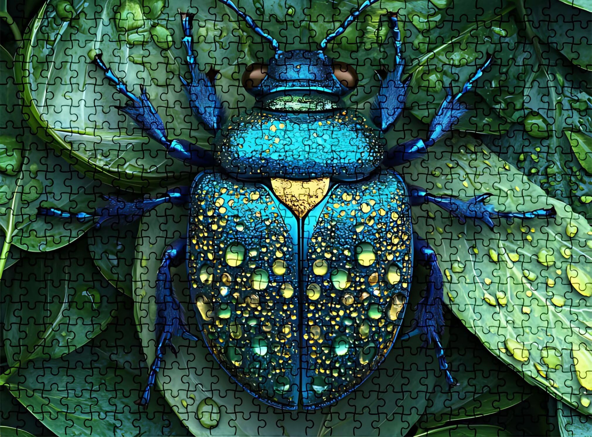 Puzzle 2000 Teile, Holzpuzzle Erwachsene - Impossible Puzzle 99.5 x 70.5 cm niffliges Denkspiel & Denksport für Frauen & Männer, Familienspiel für Spieleabende, Geschenk für Frauen Tier Blatt w0-160