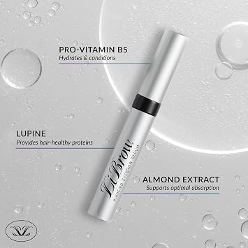 Purified Eyebrow Serum to Grow Darker, Fuller, Thicker-Looking Brows - Natural Botanical Extracts, Safe for Sensitive Skin & Thin Overplucked Brows - Vegan & Cruelty-Free (3mL, 90-Day Supply)