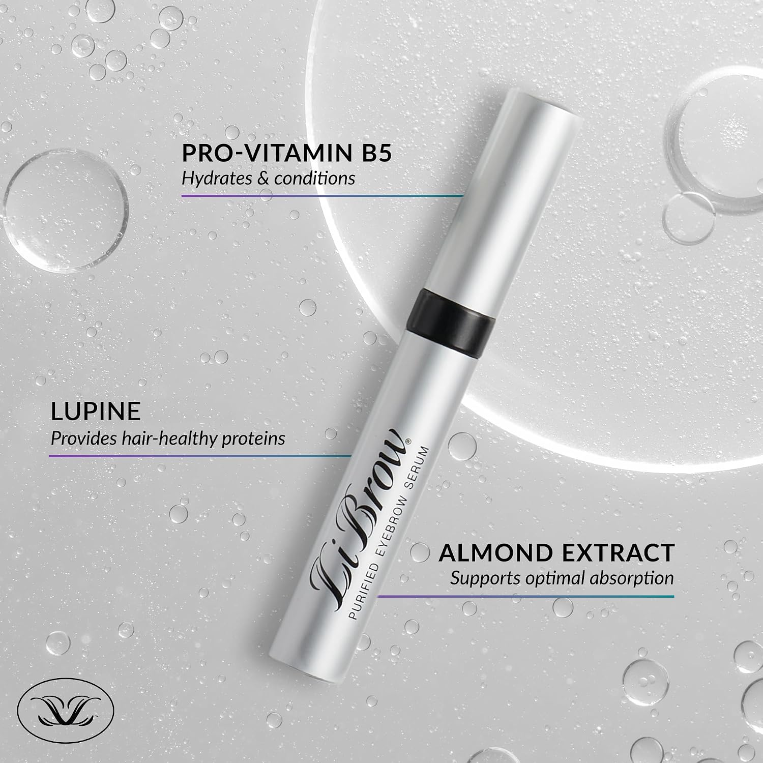 Purified Eyebrow Serum XL for Darker, Fuller, Thicker-Looking Brows - Natural Botanical Extracts, Safe for Sensitive Skin & Thin Brow Hairs - Vegan & Cruelty-Free (6mL, 6-Month Supply)