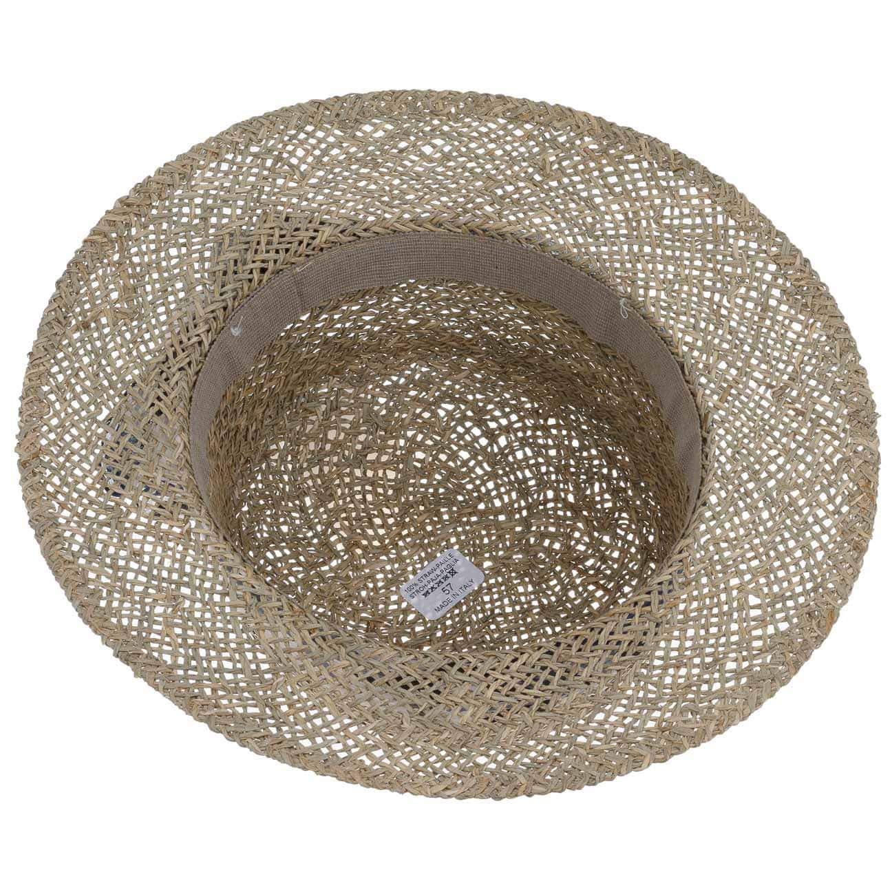 Lierys Chapeau Seagrass avec Bande en Tissu Femme - Made in Italy de Soleil D'Ete Plage Ete Printemps-ete