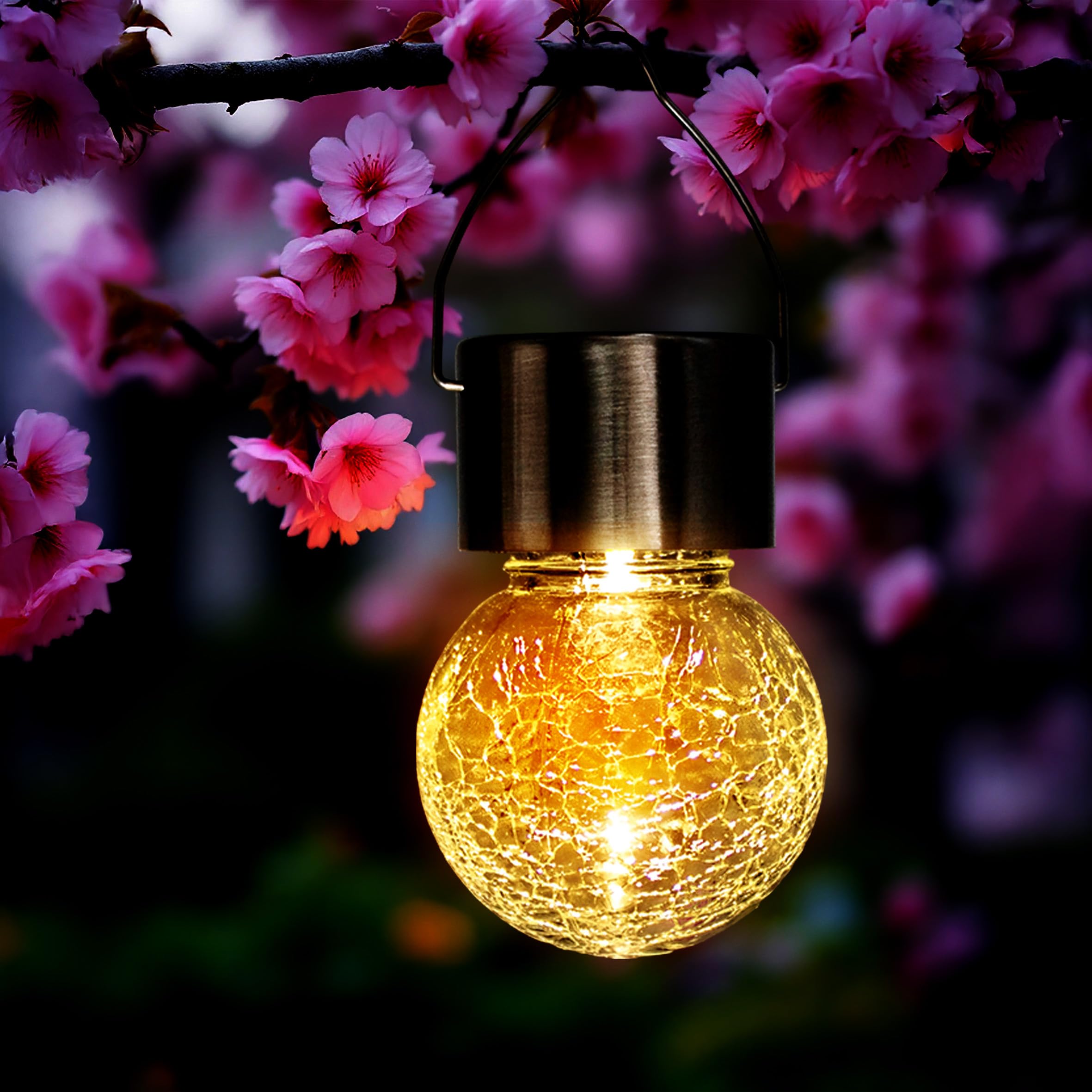 Spetebo 5 x solarna lampa wisząca LED – dekoracja ogrodowa lampa solarna lampa ogrodowa lampa wisząca