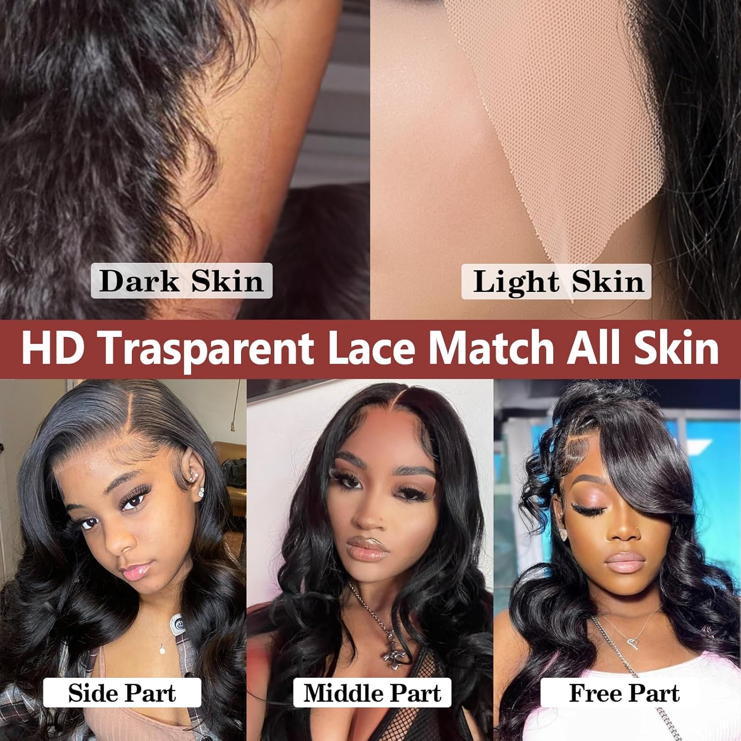 Benehair 26 Inch Body Wave Lace Front Wigs Human Hair 13x4 Lace Frontal Glueless Wigs Human Hair Pre Plucked with Baby Hair 180% Density Human Hair Wigs for Black Women Natural Black