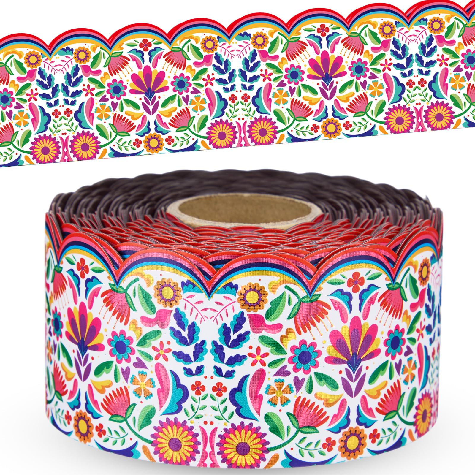 Photo 1 of Sabary Magnetic Mexican Floral Bulletin Board Trim