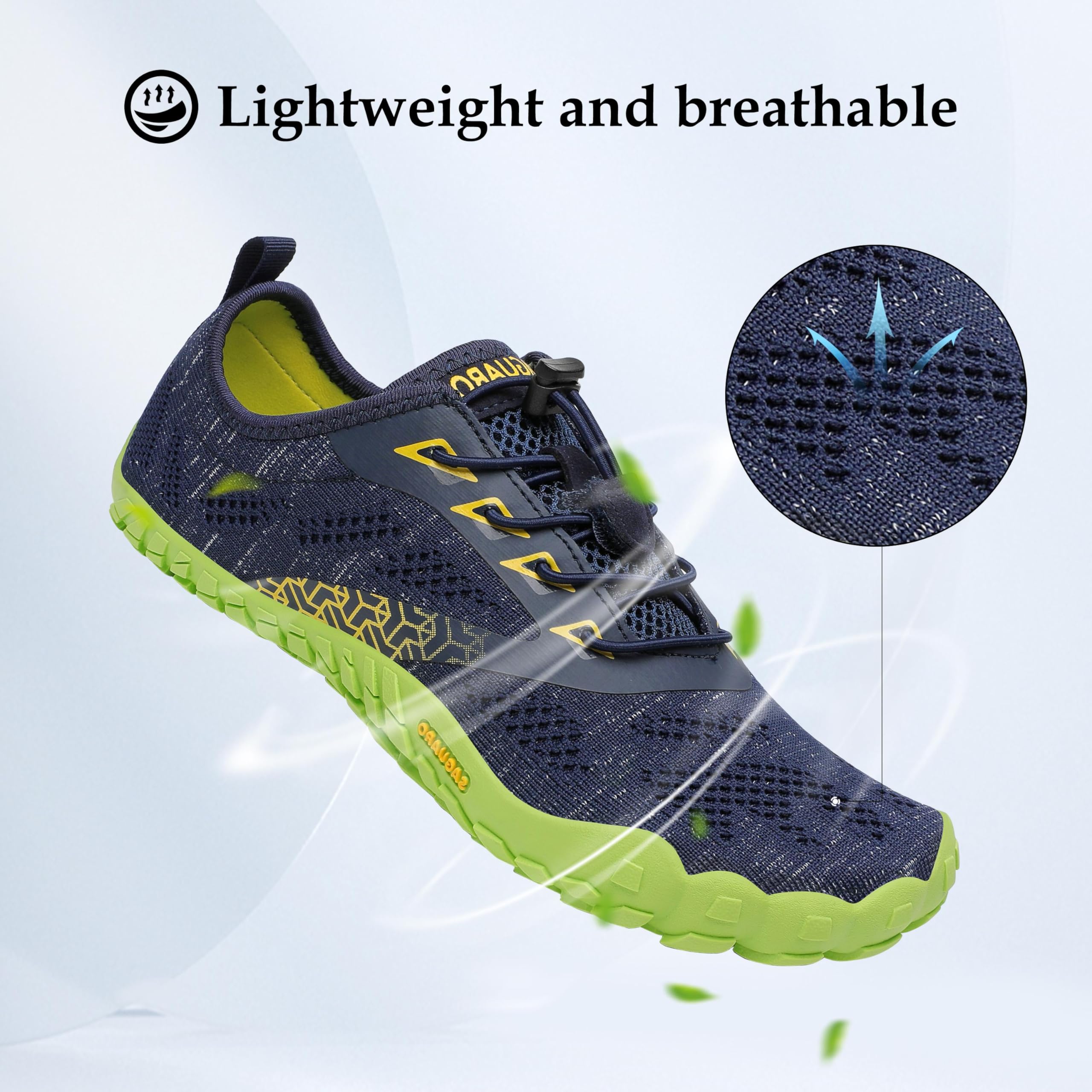 SAGUARO Scarpe Barefoot Minimaliste Uomo Scarpe da Trail Trekking Scarpette da Scoglio