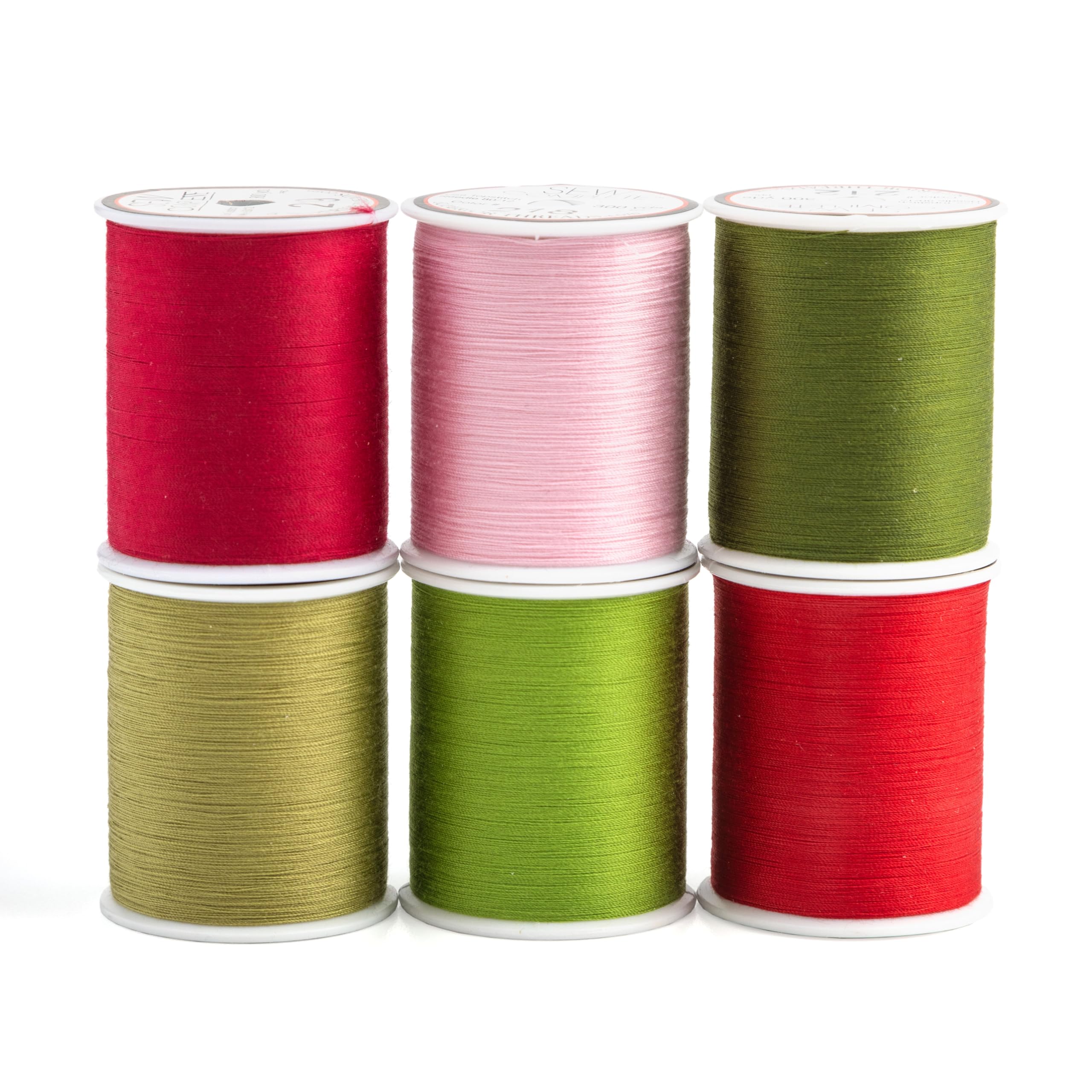 Fil à coudre en polyester Superior Threads Sew mercerie matelassage bobine 274m rouge vert