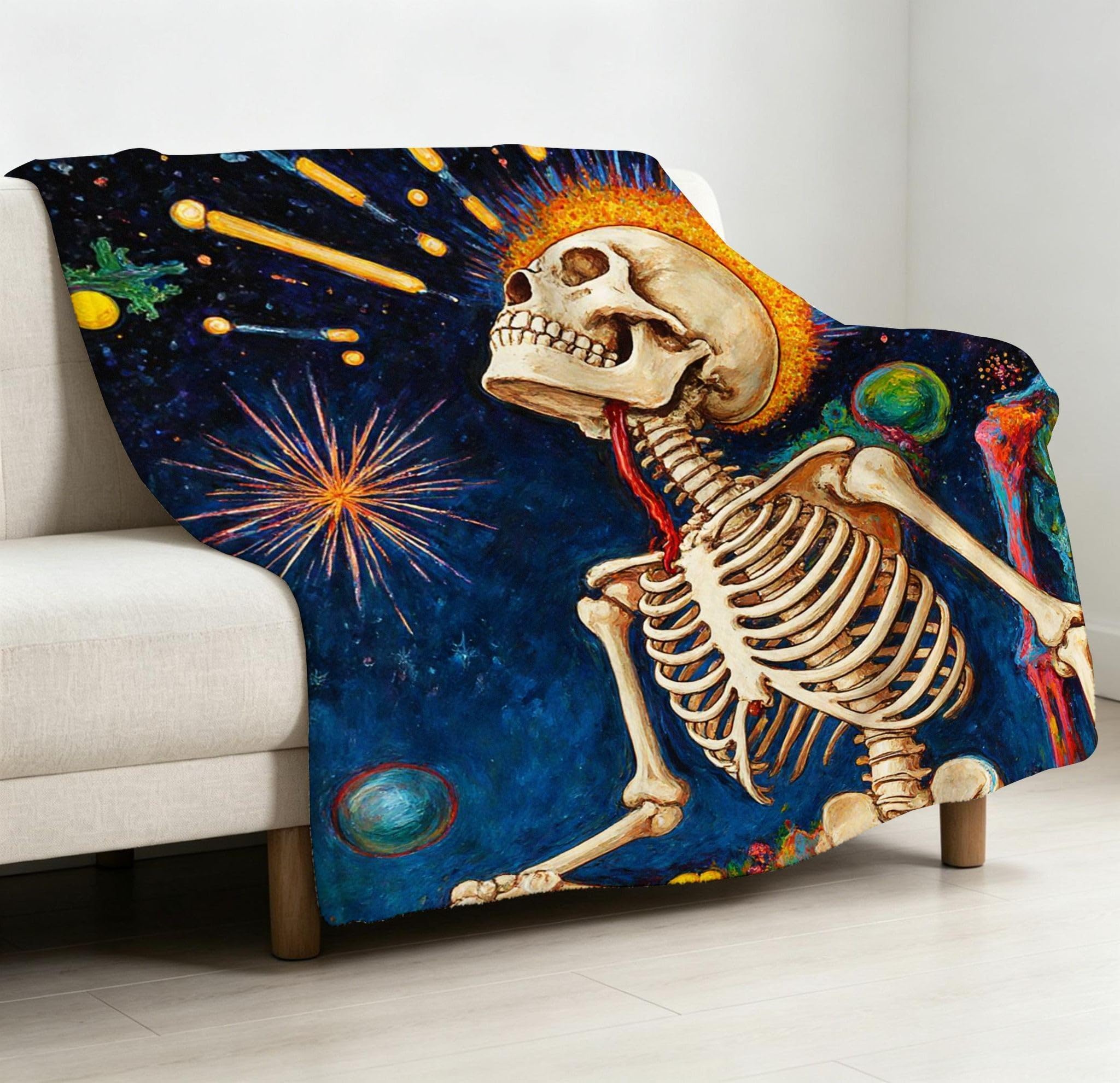 Manta XXL 240x260 cm Zorro Animal Polar para Sofá Cama-A387